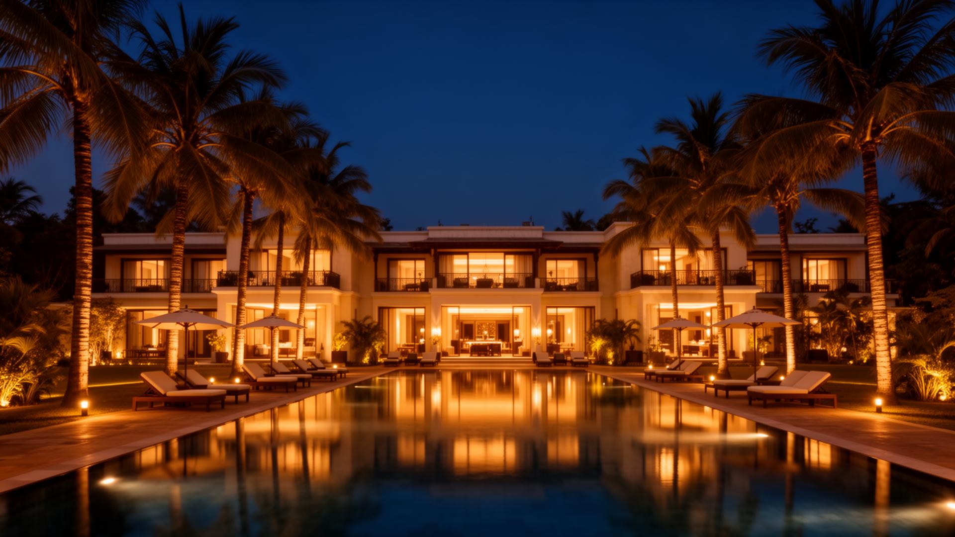 Luxury hospitality at golden hour